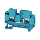 WEIDMULLER - Morsettiera passante, SNAP IN, blu, 6 mm², 41 A, 1000 V, Numero di collegamenti: 2