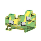WEIDMULLER - Morsetto PE, SNAP IN, Verde/giallo, 6 mm², 1000 V, Numero di collegamenti: 3, Numero di piani: 1, TS 35, V-0, Wemid
