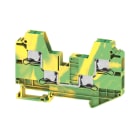 WEIDMULLER - Morsetto PE, SNAP IN, Verde/giallo, 6 mm², 1000 V, Numero di collegamenti: 4, Numero di piani: 1, TS 35, V-0, Wemid