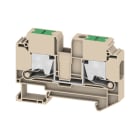 WEIDMULLER - Morsettiera passante, SNAP IN, Beige scuro, 10 mm², 57 A, 1000 V, Numero di collegamenti: 2