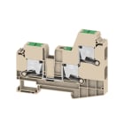 WEIDMULLER - Morsettiera passante, SNAP IN, Beige scuro, 10 mm², 57 A, 1000 V, Numero di collegamenti: 3