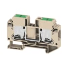 WEIDMULLER - Morsettiera passante, SNAP IN, Beige scuro, 16 mm², 76 A, 1000 V, Numero di collegamenti: 2