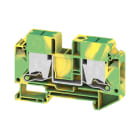 WEIDMULLER - Morsetto PE, SNAP IN, Verde/giallo, 16 mm², 1000 V, Numero di collegamenti: 2, Numero di piani: 1, TS 35, V-0, Wemid