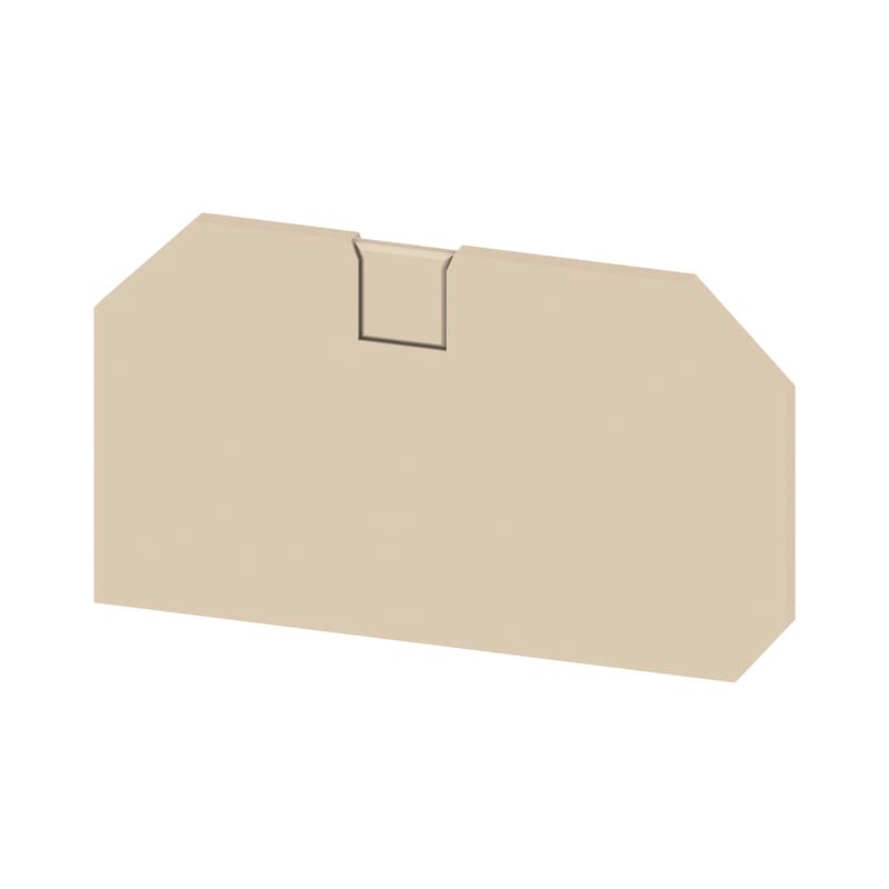 WEIDMULLER - Piastra terminale per morsetti, Beige scuro, Posizione verticale: 62.8 mm, Larghezza: 2.2 mm, V-0, Wemid, bloccabile: Sì