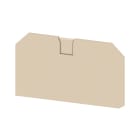WEIDMULLER - Piastra terminale per morsetti, Beige scuro, Posizione verticale: 42.6 mm, Larghezza: 2.2 mm, V-0, Wemid, bloccabile: Sì