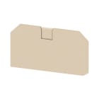WEIDMULLER - Piastra terminale per morsetti, Beige scuro, Posizione verticale: 77.2 mm, Larghezza: 2.2 mm, V-0, Wemid, bloccabile: Sì