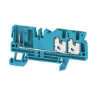 WEIDMULLER - Morsetto innestabile, SNAP IN, blu, 2.5 mm², 24 A, Numero di collegamenti: 3, Numero di piani: 1, TS 35