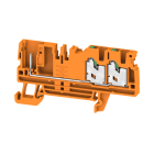 WEIDMULLER - Morsetto innestabile, SNAP IN, arancione, 2.5 mm², 24 A, Numero di collegamenti: 3, Numero di piani: 1, TS 35