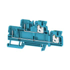 WEIDMULLER - Morsetto innestabile, SNAP IN, blu, 2.5 mm², 22 A, Numero di collegamenti: 4, Numero di piani: 2, TS 35