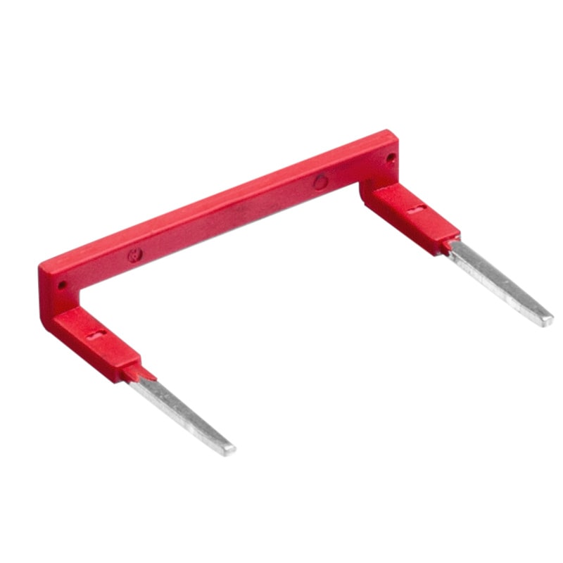 WEIDMULLER - Collegamento trasversale (Relè), rosso, per prese CUBERSERIES con collegamento PUSH IN, Numero di poli: 2