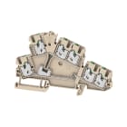 WEIDMULLER - Morsetto componibile a più piani, SNAP IN, Beige scuro, 2.5 mm², 800 V, Numero di collegamenti: 6, Numero di piani: 2, TS 35, V-0