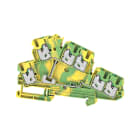 WEIDMULLER - Morsetto PE multistrato, SNAP IN, Verde/giallo, 2.5 mm², 800 V, Numero di collegamenti: 6, Numero di piani: 2, V-0, Wemid