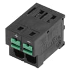 WEIDMULLER - Morsetto per circuito stampato, 320 V, 32 A, Passo in mm: 5.00, 4 mm², Numero di poli: 2, SNAP IN con tasto di attivazione, Collegamento a saldare THT