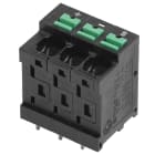 WEIDMULLER - Morsetto per circuito stampato, 320 V, 32 A, Passo in mm: 5.00, 4 mm², Numero di poli: 3, SNAP IN con tasto di attivazione, Collegamento a saldare THT