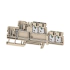 WEIDMULLER - Morsetto innestabile, SNAP IN, Beige scuro, 2.5 mm², 24 A, 800 V, Numero di collegamenti: 6, Numero di piani: 2, TS 35