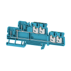 WEIDMULLER - Morsetto innestabile, SNAP IN, blu, 2.5 mm², 24 A, 800 V, Numero di collegamenti: 6, Numero di piani: 2, TS 35