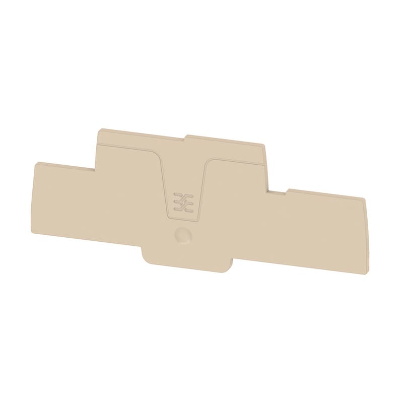 WEIDMULLER - Piastra terminale per morsetti, Beige scuro, Posizione verticale: 112.92 mm, Larghezza: 2.1 mm, V-0, Wemid, bloccabile: Sì