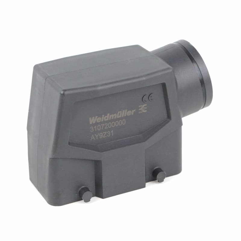 WEIDMULLER - Custodia connettori industriali, Entrata cavo laterale, Custodia connettore, Gancio trasversale in basso, Dimensioni di installazione: 6, IP65, in sta
