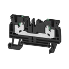 WEIDMULLER - Morsettiera passante, SNAP IN, nero, 2.5 mm², 24 A, 800 V, Numero di collegamenti: 2