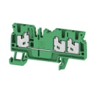 WEIDMULLER - Morsettiera passante, SNAP IN, verde, 2.5 mm², 24 A, 800 V, Numero di collegamenti: 3