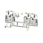 WEIDMULLER - Morsettiera passante, SNAP IN, bianco, 2.5 mm², 24 A, 800 V, Numero di collegamenti: 3
