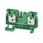 WEIDMULLER - Morsettiera passante, SNAP IN, verde, 4 mm², 32 A, 1000 V, Numero di collegamenti: 2