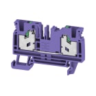 WEIDMULLER - Morsettiera passante, SNAP IN, viola, 4 mm², 32 A, 1000 V, Numero di collegamenti: 2