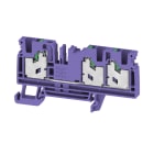 WEIDMULLER - Morsettiera passante, SNAP IN, viola, 4 mm², 32 A, 1000 V, Numero di collegamenti: 3