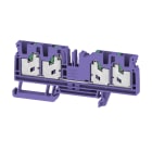 WEIDMULLER - Morsettiera passante, SNAP IN, viola, 4 mm², 32 A, 1000 V, Numero di collegamenti: 4