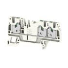 WEIDMULLER - Morsettiera passante, SNAP IN, grigio, 2.5 mm², 24 A, 800 V, Numero di collegamenti: 3