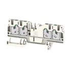 WEIDMULLER - Morsettiera passante, SNAP IN, grigio, 2.5 mm², 24 A, 800 V, Numero di collegamenti: 4