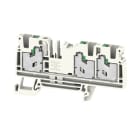 WEIDMULLER - Morsettiera passante, SNAP IN, grigio, 4 mm², 32 A, 1000 V, Numero di collegamenti: 3