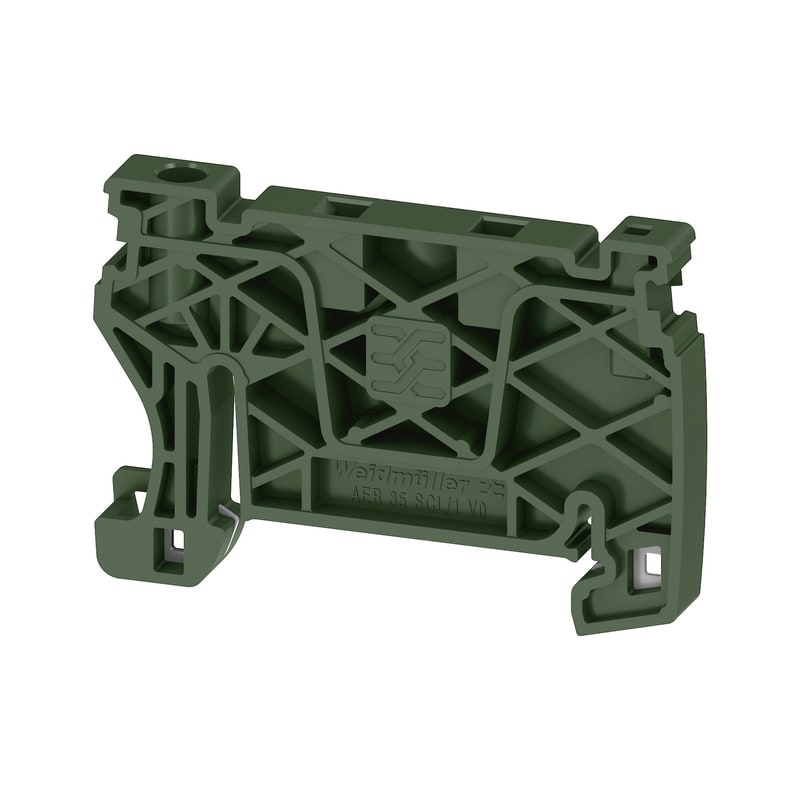 WEIDMULLER - Terminale di fissaggio, altro, nero, TS 35, V-2, Wemid, Larghezza: 6 mm, 130 °C