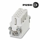 WEIDMULLER - Inserto di contatto (Connettori a innesto industriali), Femmina, 250 V, 16 A, Numero di poli: 10, PUSH IN con attuatore, Dimensioni di installazione: