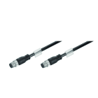 WEIDMULLER - Cavo per installazioni ferroviarie Ethernet (confezionato), Linea di collegamento, Codificato D M12 – pin diritto IP67, Codificato D M12 – pin diritto