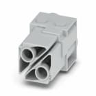 WEIDMULLER - Inserto modulo per connettori industriali (potenza/segnale), 1000 V, 100 A, Numero di poli: 2, Collegamento a crimpare, Femmina, Slot a innesto necess
