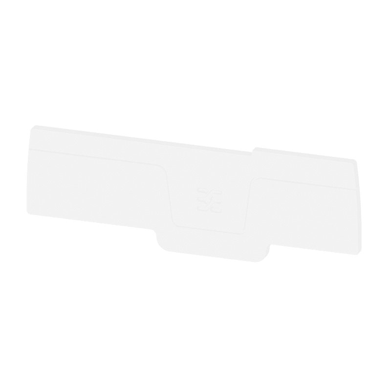 WEIDMULLER - Piastra terminale per morsetti, bianco, Posizione verticale: 82.1 mm, Larghezza: 2.1 mm, V-0, Wemid, bloccabile: Sì