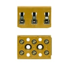 WEIDMULLER - Morsettiera unipolare e multipolare, Collegamento a vite, Giallo medio, 4 mm², 32 A, 400 V, Numero di collegamenti: 6, Numero di piani: 1