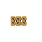 WEIDMULLER - Morsettiera unipolare e multipolare, Collegamento a vite, Giallo medio, 6 mm², 41 A, 690 V, Numero di collegamenti: 6, Numero di piani: 1