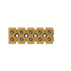WEIDMULLER - Morsettiera unipolare e multipolare, Collegamento a vite, Giallo medio, 6 mm², 41 A, 690 V, Numero di collegamenti: 10, Numero di piani: 1
