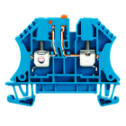 WEIDMULLER - Morsetto sezionatore di prova, Collegamento a vite, blu, 4 mm², 32 A, 500 V, Numero di collegamenti: 2, Numero di piani: 1