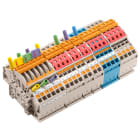 WEIDMULLER - Morsetto sezionatore di prova, PUSH IN, beige, 6 mm², 30 A, Numero di collegamenti: 42, Numero di piani: 1
