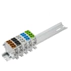 WEIDMULLER - Morsetto componibile a più piani, Collegamento a vite, altro, 25 mm², Numero di collegamenti: 20, Numero di piani: 1, TS 35, V-0