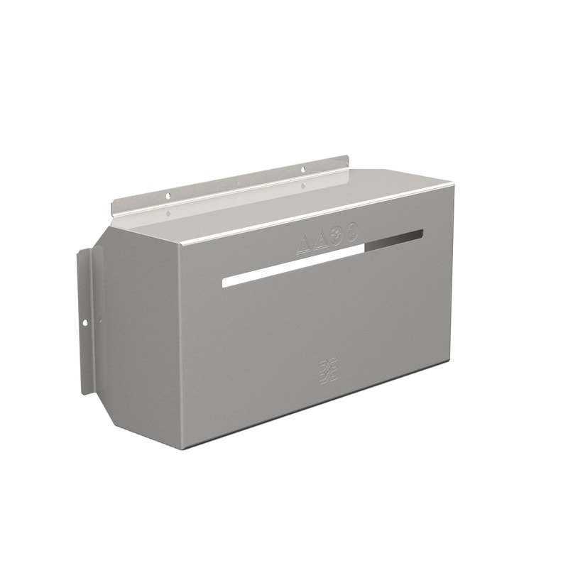 WEIDMULLER - Calotta antipioggia (Custodia), Copertura solare, 441 x 224.5 x 136.5 mm, Acciaio inox, spazzolato, grigio argento