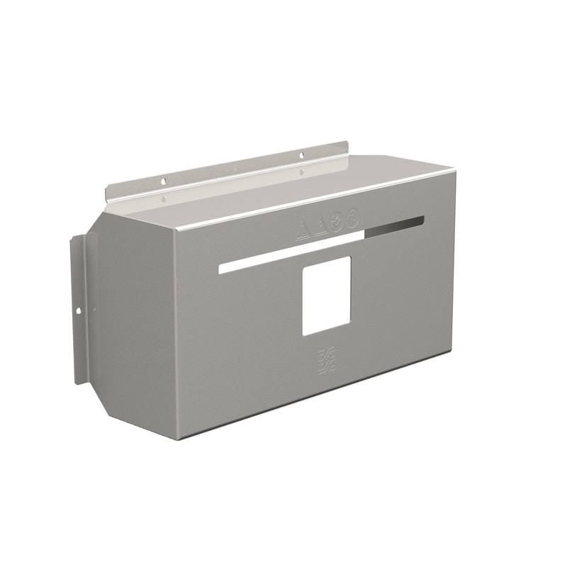 WEIDMULLER - Calotta antipioggia (Custodia), Copertura solare, Interruttore sezionatore, 441 x 224.5 x 136.5 mm, Acciaio inox, spazzolato, grigio argento