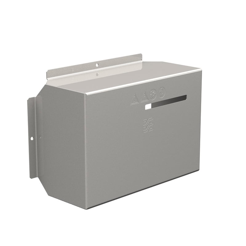 WEIDMULLER - Calotta antipioggia (Custodia), Copertura solare, 324.5 x 241 x 136.5 mm, Acciaio inox, spazzolato, grigio argento