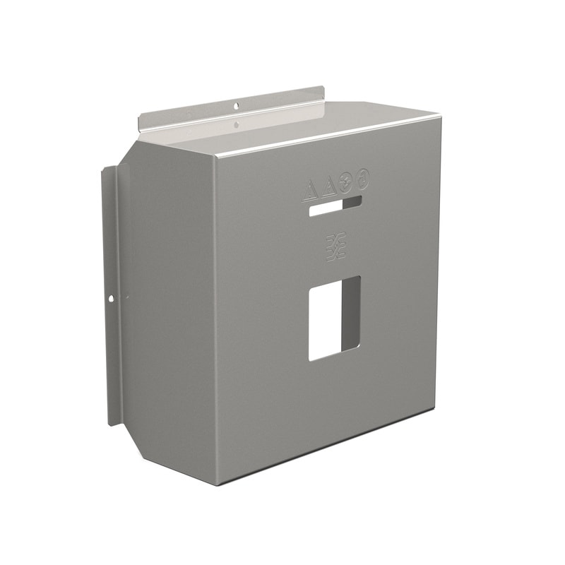 WEIDMULLER - Calotta antipioggia (Custodia), Copertura solare, Interruttore sezionatore, 341 x 324.5 x 136.5 mm, Acciaio inox, spazzolato, grigio argento