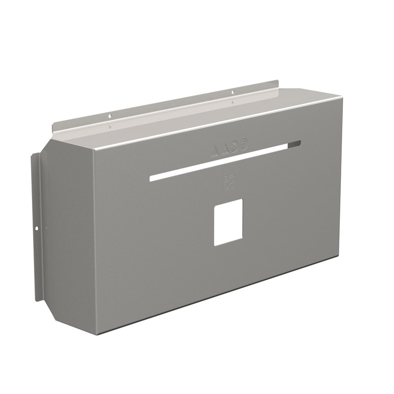 WEIDMULLER - Calotta antipioggia (Custodia), Copertura solare, Interruttore sezionatore, 641 x 324.5 x 136.3 mm, Acciaio inox, non trattato, spazzolato, grigio arg