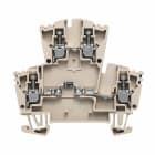 WEIDMULLER - Morsettiera portacomponenti, Collegamento a vite, Beige scuro, 2.5 mm², 400 V, 400 V, Numero di collegamenti: 4, Numero di piani: 2, TS 35