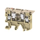 WEIDMULLER - Morsetto componibile portafusibile, Collegamento a vite, beige / giallo, 4 mm², 6.3 A, 24 V, Numero di collegamenti: 2, Numero di piani: 1, TS 35, TS
